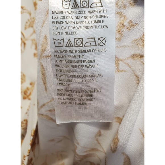 Susan Graver LiquidKnit Floral Print Bracelet Sleeve Top Size XL A673962 - Picture 6 of 7